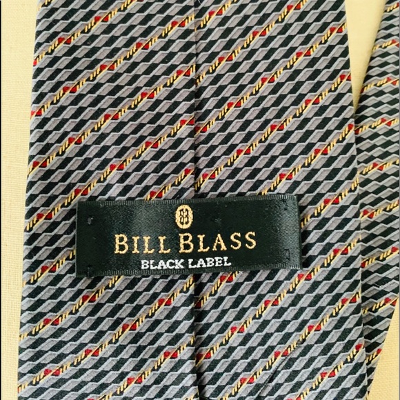 Bill Blass vintage striped silk tie good condition - Picture 2 of 2